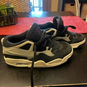 Jordan Kids Black and White Sneakers